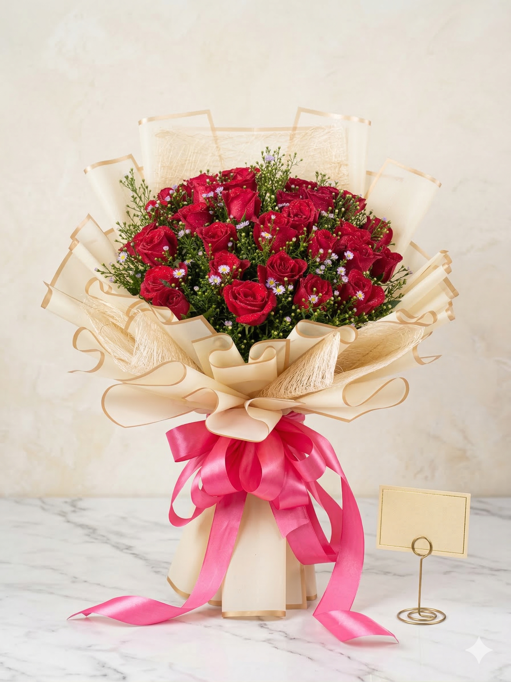 Classic Golden Red Bouquet